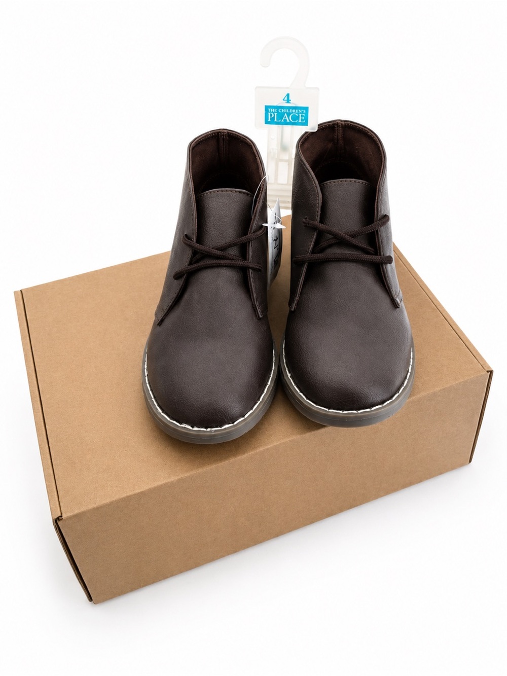 The Children’s Place Boys Chukka Boots – Brown – Size 4 Youth – New With Tags